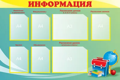 Стенды для школы – правильно доносим информацию. Оформление стендов в школе.