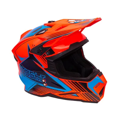 Купить Шлем KIOSHI Holeshot 801 кроссовый оранжевый