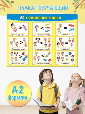 Математика в картинках для малышей - Сравнение