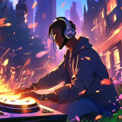Dj В Наушниках Играющих Музыку На Палубе Микшерной Консоли И Танцующий  Вектор Иллюстрация На Белом Фоне — стоковая векторная графика и другие  изображения на тему Векторная графика - iStock