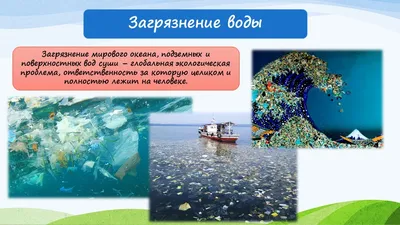 Презентация. Тема: \"Экологические проблемы, созданные человеком\".