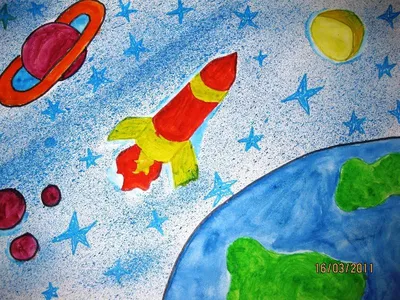 Картинки к дню космонавтики для детей (46 фото) » Юмор, позитив и много  смешных картинок