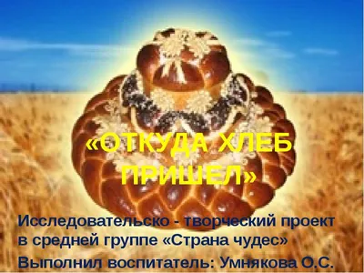 Тематическая неделя \"Откуда хлеб пришел?\" в средней группе \"Золотой ключик\"  | Детский сад №4 «Ласточка»