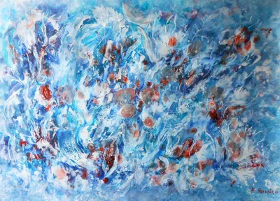 Картина Акула. Подводный мир.. Размеры: 100x80, Год: 2021, Цена: 57000  рублей Художник Губкин Михаил Викторович
