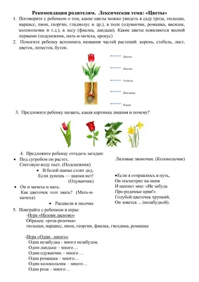 Кроссворд на тему \"Цветы\"