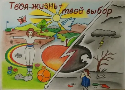 Плакат на тему здоровый образ жизни: легкие фото идеи для создания плаката  ЗОЖ в детский сад и школу
