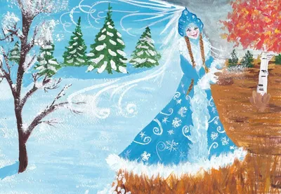 Мастер-класс по рисованию «Зимушка-зима» (15 фото). Воспитателям детских  садов, школьным учителям и педагогам - Маам.ру