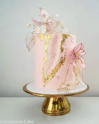 Вафельный рисовый декор на торте на заказ | Exclusive Cake