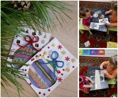 Новогодние открытки своими руками - Декупаж, Вышивка, Рукоделие - Мир моих  ХОББИтов