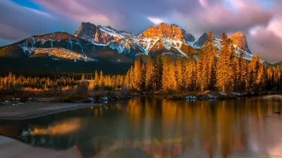 Обои Природа Пейзажи, обои для рабочего стола, фотографии природа, пейзажи,  горы, озеро, осень Обои для рабочего стола, скачать обои картинки заставки  на рабочий стол.