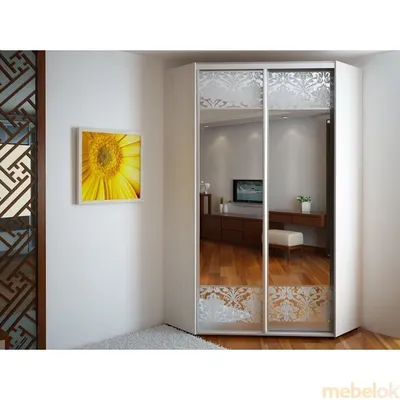 Шкаф-купе зеркало бронза с рисунком \"Розы\" (ID#60594422), купить на Deal.by