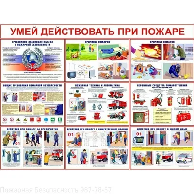 Стенд \"Уголок пожарной безопасности-все в одном!\" 4 кармана А4 - Купить  онлайн | Индустрия Охраны Труда