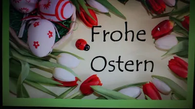 Поздравления с Пасхой на немецком языке | Немецкий, Немецкий язык, Германия