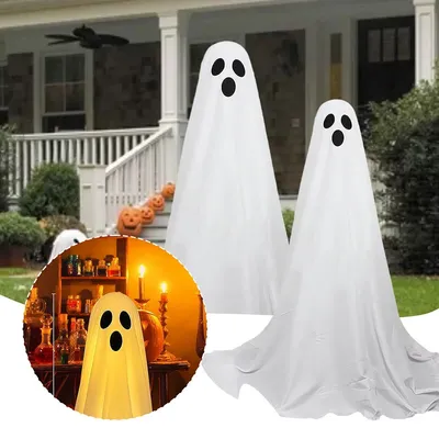 Картина на полотне Хэллоуин 👻 Привидение на подоконнике № s35964 в  ART-holst.com.ua