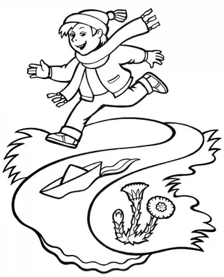 Раскраски весна для детей | Coloring pages, Flower drawing, Flower template