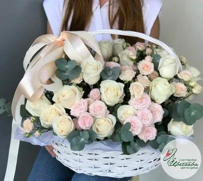 Корзина цветов \"8 марта\" купить с доставкой по Томску: цена, фото, отзывы.