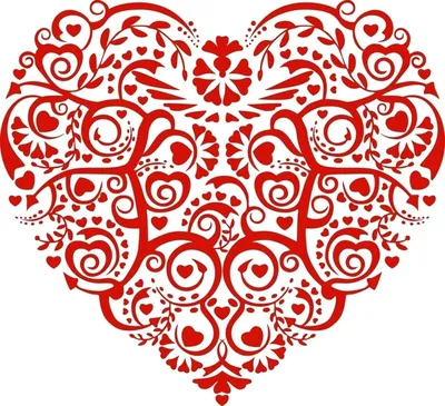 красные сердечки на белом фоне Stock Vector | Adobe Stock