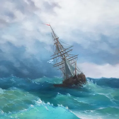 Шторм на Черном море. Сочи