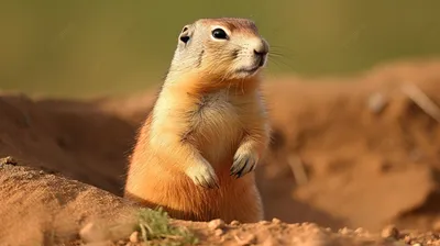 луговая собачка стоит на песке, фотографии луговых собачек, животное,  грызун фон картинки и Фото для бесплатной загрузки