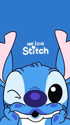 Обои на рабочий стол Стич / Stich из одноименного мультфильма Лило и Стич /  Lilo and Stitch в толпе животных, art by TsaoShin, обои для рабочего стола,  скачать обои, обои бесплатно