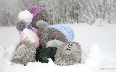 Новогодние обои для рабочего стола 2016 | Tatty Teddy Bear | картинки мишки  Metoyou