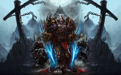 Download wallpaper snow, art, bones, skeleton, WoW, World of Warcraft,  chain, leach, section games in resolution 1280x800