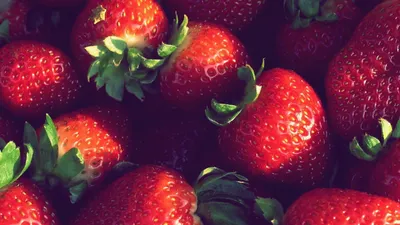 Скачать обои Еда, земляника, клубника, корзинка, руки, девушка на рабочий  стол из раздела картинок Еда и Напитки