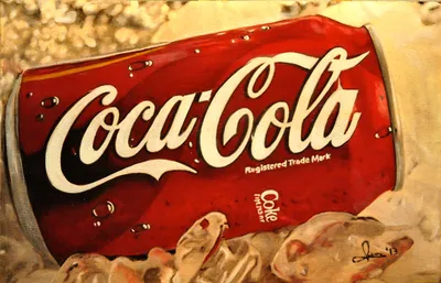 Обои Бренды Coca-Cola, обои для рабочего стола, фотографии бренды, coca-cola,  рисунок, лед, кока-кола, банка Обои для рабочего стола, скачать обои  картинки заставки на рабочий стол.