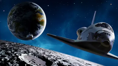 Обои для рабочего стола Космос корабль