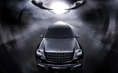 Обои черный, mercedes benz ml63, biturbo brabus, внедорожник, black для рабочего  стола #22773