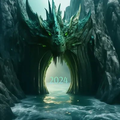 Обои с Драконами на Новый год 2024: скачай бесплатно! | Новый год, Дракон,  Обои