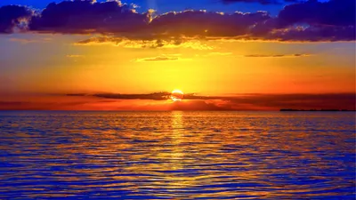 Красивые рассвет на море, корабль …» — создано в Шедевруме