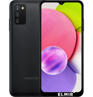 Мобильный телефон Samsung A037F Galaxy A03s 3/32GB Black (SM-A037FZKDSEK)  купить | ELMIR - цена, отзывы, характеристики