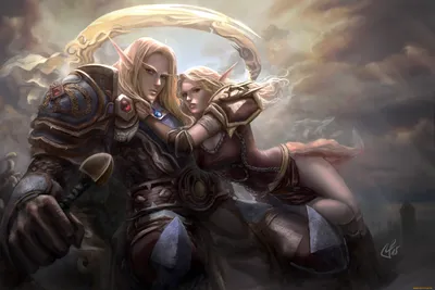 Обои Видео Игры World Of WarCraft, обои для рабочего стола, фотографии  видео игры, world of warcraft, world, of, warcraft, wow, кровавые, эльфы,  парень, девушка, aivablue, арт Обои для рабочего стола, скачать обои