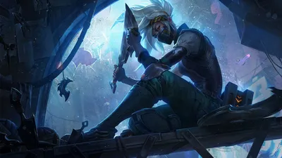 Обои на рабочий стол Akali / Акали из игры League of Legends / Лига Легенд,  by Jennifer Wuestling, обои для рабочего стола, скачать обои, обои бесплатно
