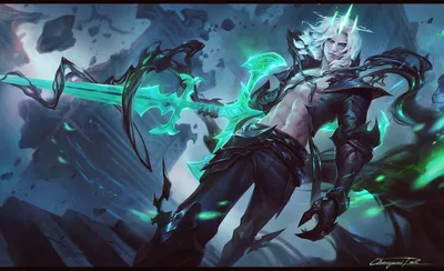Обои на рабочий стол Viego / Виего персонаж из видеоигры Лига Легенд /  League of Legend, by Chengwei Pan, обои для рабочего стола, скачать обои,  обои бесплатно