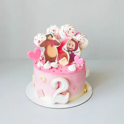 Купить торт с фигурками Маша и Медведь | Exclusive Cake