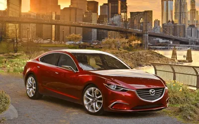Download wallpaper clouds, Batman, Mazda 6, section mazda in resolution  1280x800