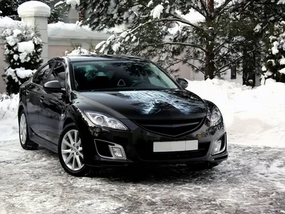 Mazda 6 black обои для рабочего стола, картинки, фото, 1920x1200.