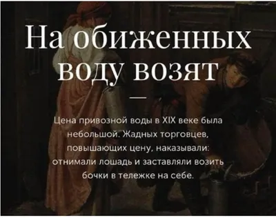Помните эту фразу: “На обиженных воду возят?” — Офтоп на vc.ru