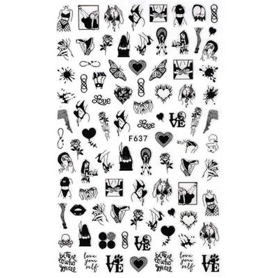 NAIL ART STICKERS/НАКЛЕЙКИ ДЛЯ ДИЗАЙНА НОГТЕЙ Наклейки на ногти – купить в  интернет-магазине