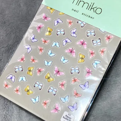 Наклейки на ногти Нежные бабочки - Nailapex