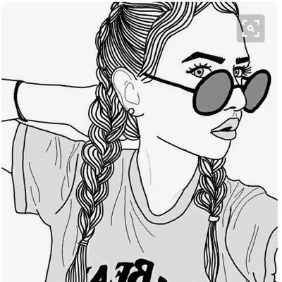 Нарисованные девушки в стиле swag карандашом - картинки