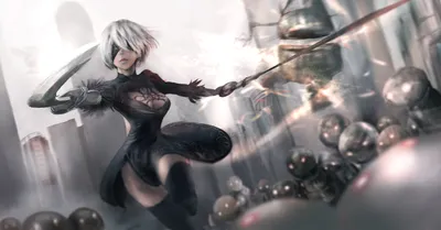 NieR: Automata. Desktop wallpaper. 2560x1600