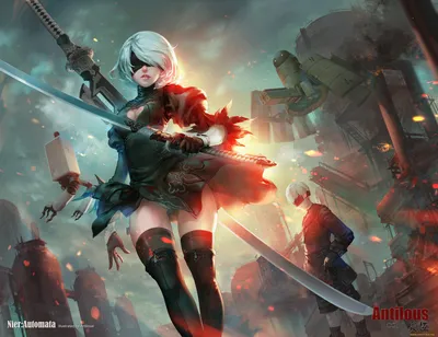 Живые обои Аниме NieR Automata скачать бесплатно для windows