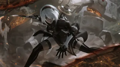 Скачать обои cosplay, Nier Automata, 2B, Yorha No.2, раздел игры в  разрешении 1920x1080