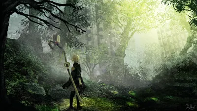 Живые обои Аниме Reach Out Nier Automata скачать бесплатно для windows