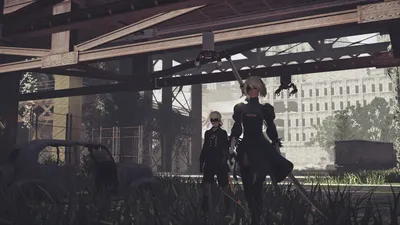 Wallpaper YoRHa from the game NieR Automata on the desktop / interface  personalization (20+)