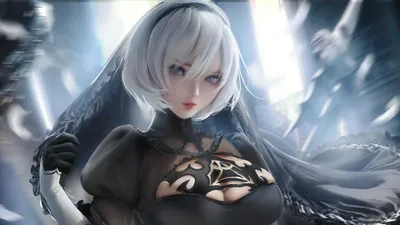 Живые обои Nier Automata 2B carnival 1080p - Wallpaper Engine