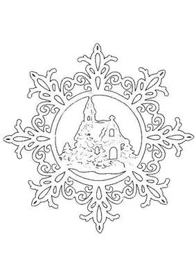 Скачать новогодний трафарет на окна для вырезания